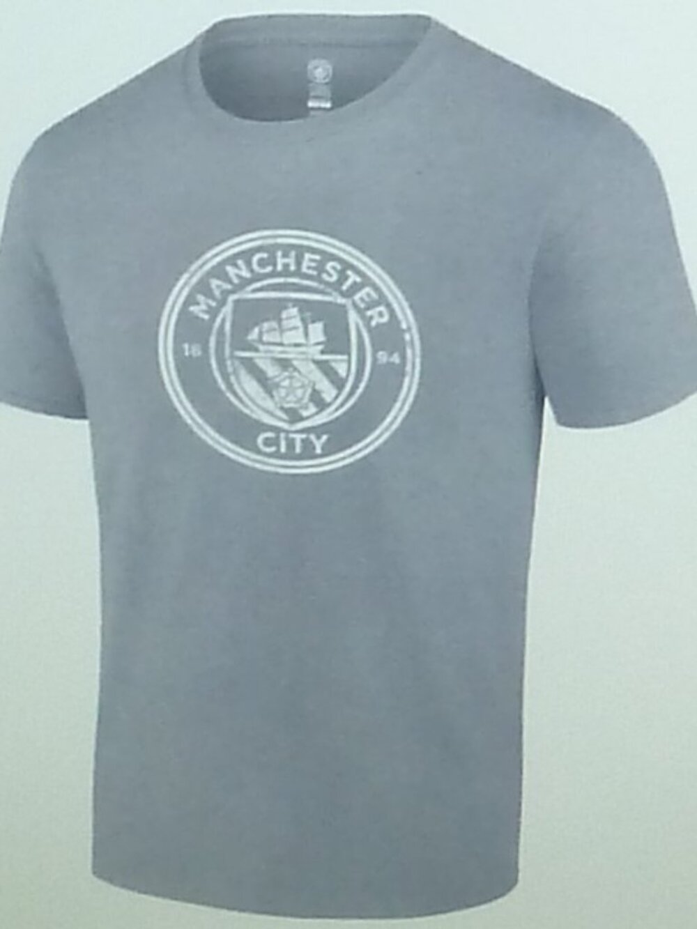 Manchester City Officially Licensed Soccer T-Shirt Cotton Football Soccer